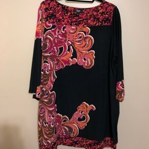 Alfani tunic with super fun pattern mix
